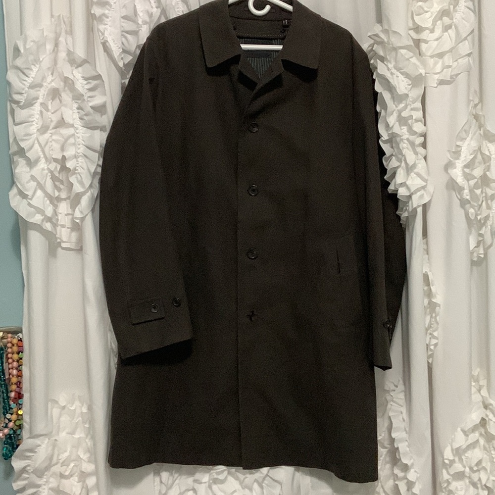 Men’s Sanyo Cashmere & Wool Lined Brown Trench Coat